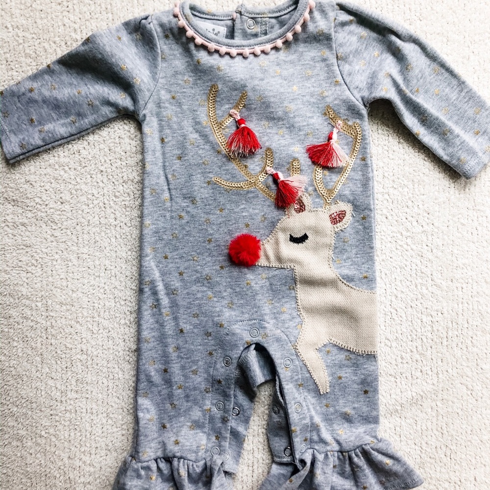 Mud Pie reindeer jumpsuit